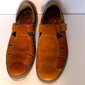 FLUCHOS Men's Brown Leather Strap‎ Casual Shoes MADE IN SPAIN Mens 10 (43)